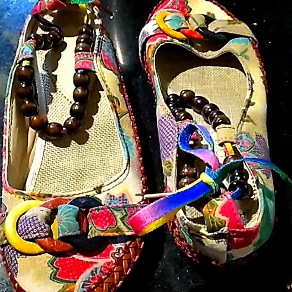 Beaded flats size 8